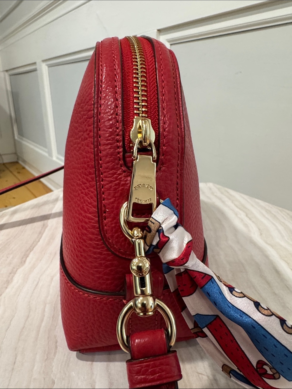 Coach Bag Dome Pebbled Leather Crossbody Bag NWT - Picture 10 of 17